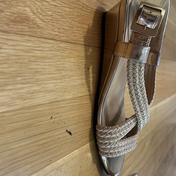 Open toe wedges. Tan/rose blush strap. Used but in good condition - Picture 2 of 5